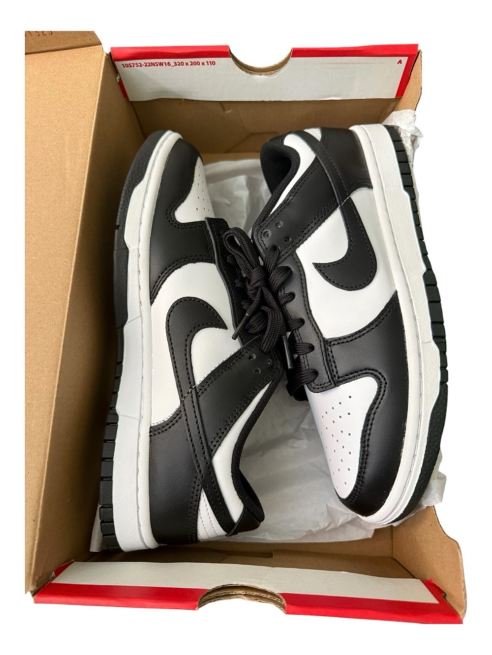 Nike Dunk Low Panda Black White Women’s 9.5 Men’s 8 NWT - Picture 1 of 8